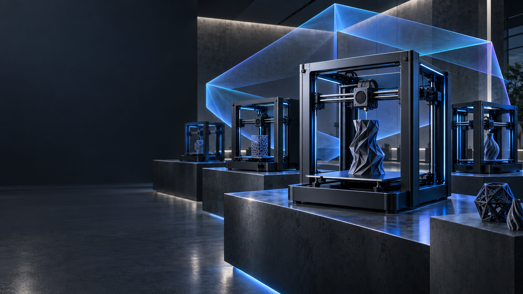 A connected modern 3D printing lab